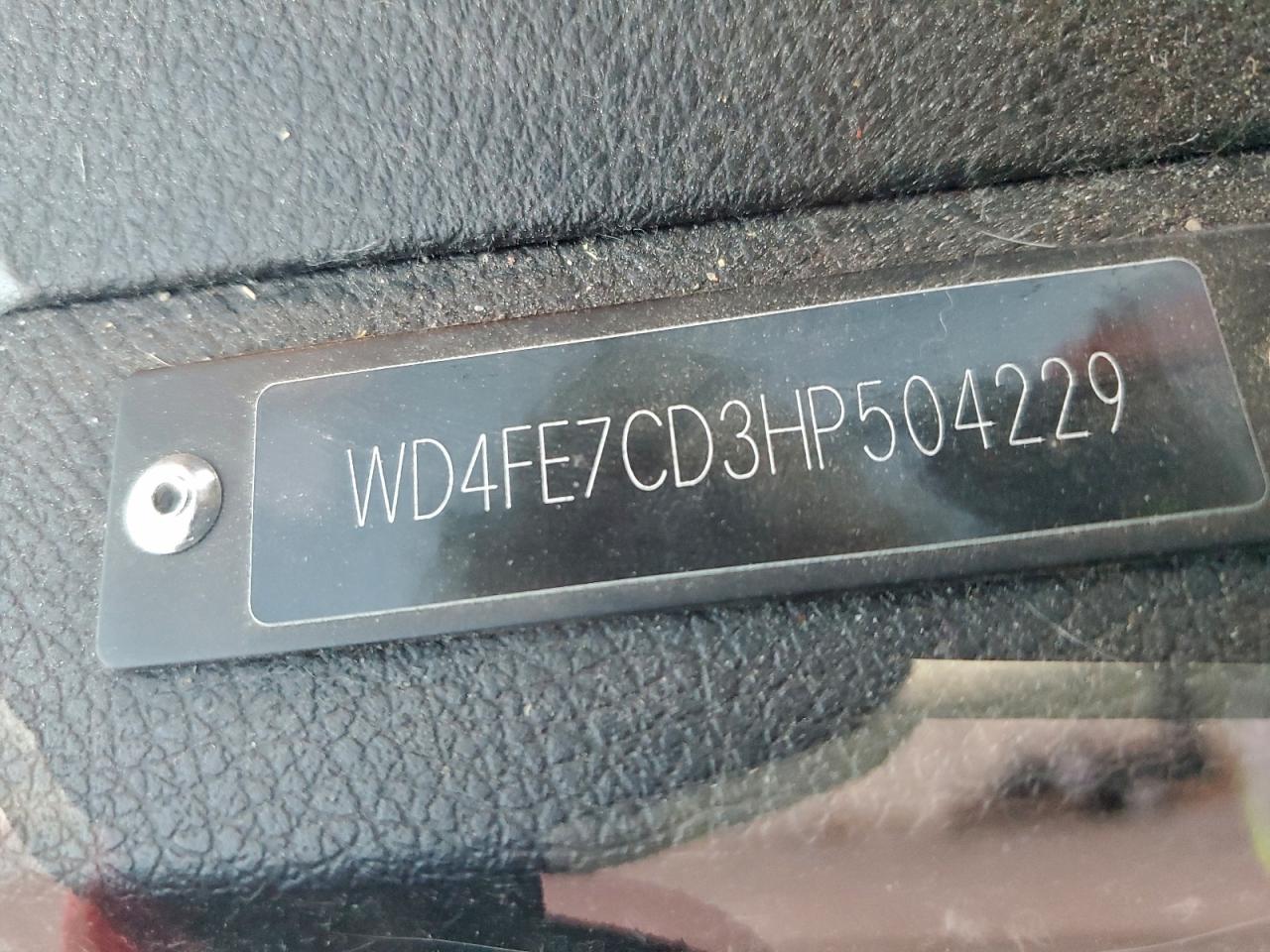 2017 Mercedes-Benz Sprinter 2500 VIN: WD4FE7CD3HP504229 Lot: 85580355