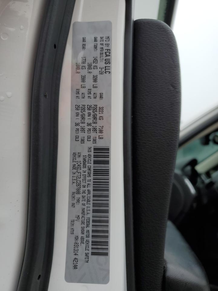 2020 Dodge Durango Ssv VIN: 1C4SDJFT2LC287008 Lot: 92987305