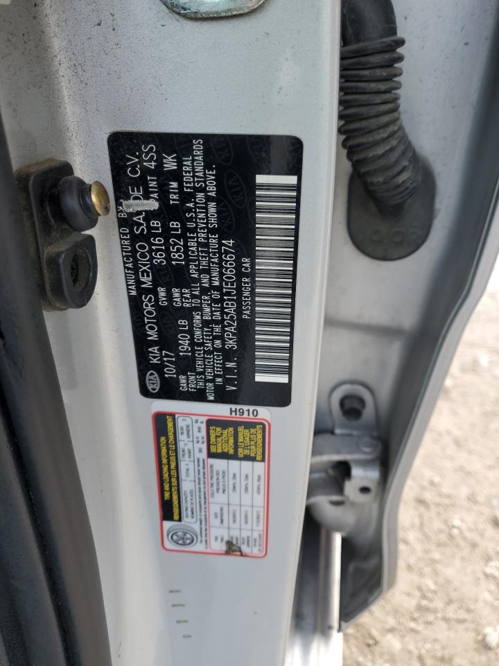 2018 Kia Rio Lx VIN: 3KPA25AB1JE066674 Lot: 93288215