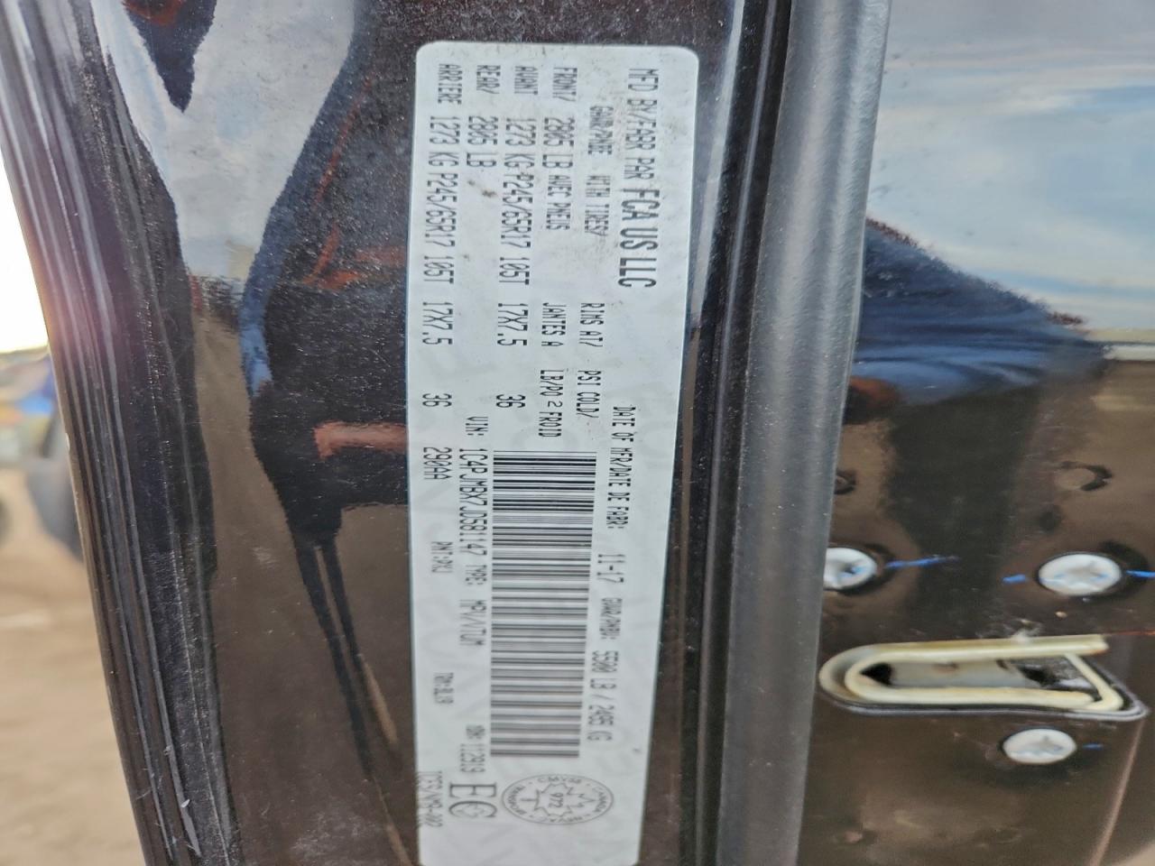 2018 Jeep Cherokee Trailhawk VIN: 1C4PJMBX7JD581147 Lot: 93604165