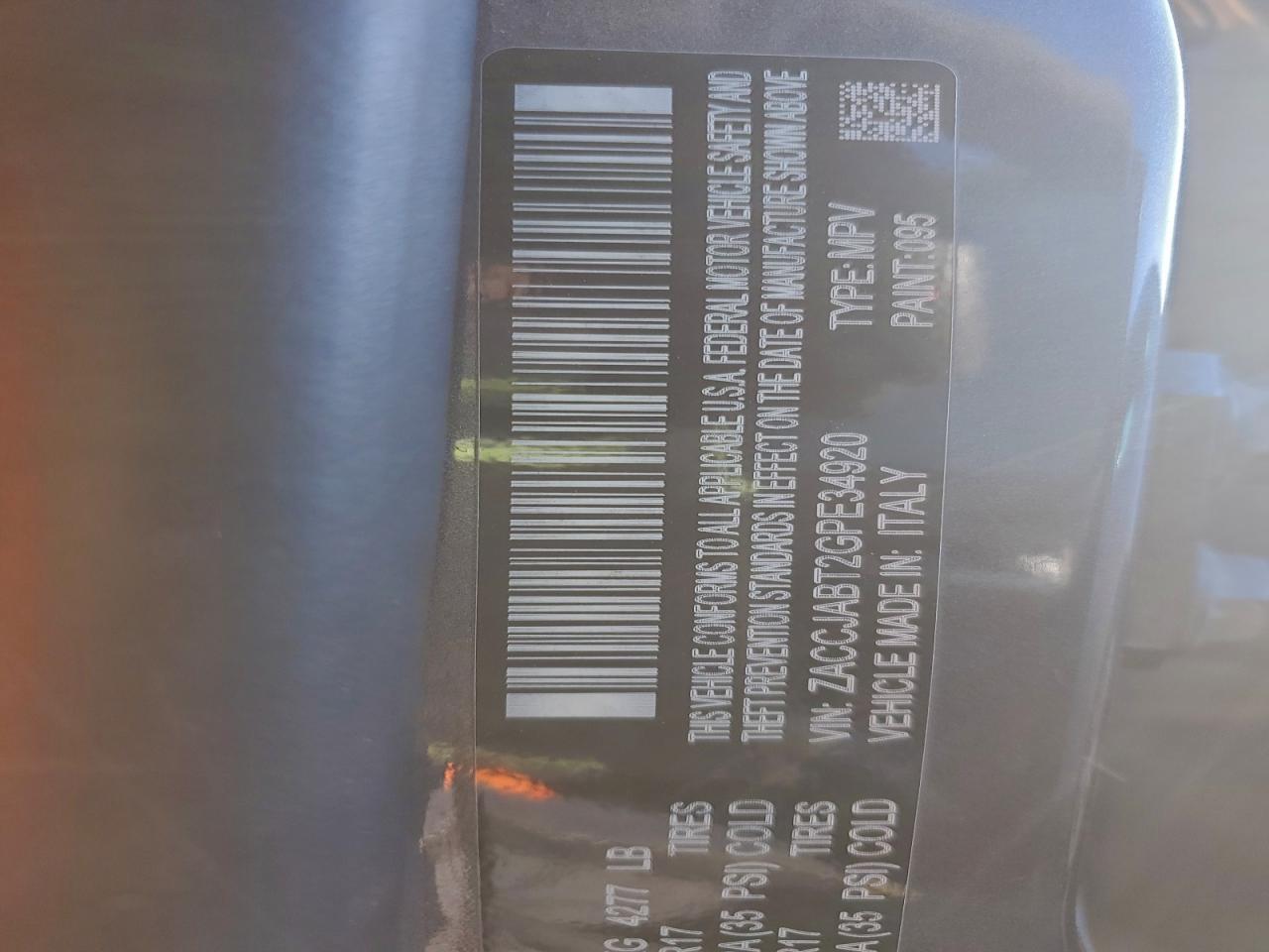 2016 Jeep Renegade Latitude VIN: ZACCJABT2GPE34920 Lot: 94563635