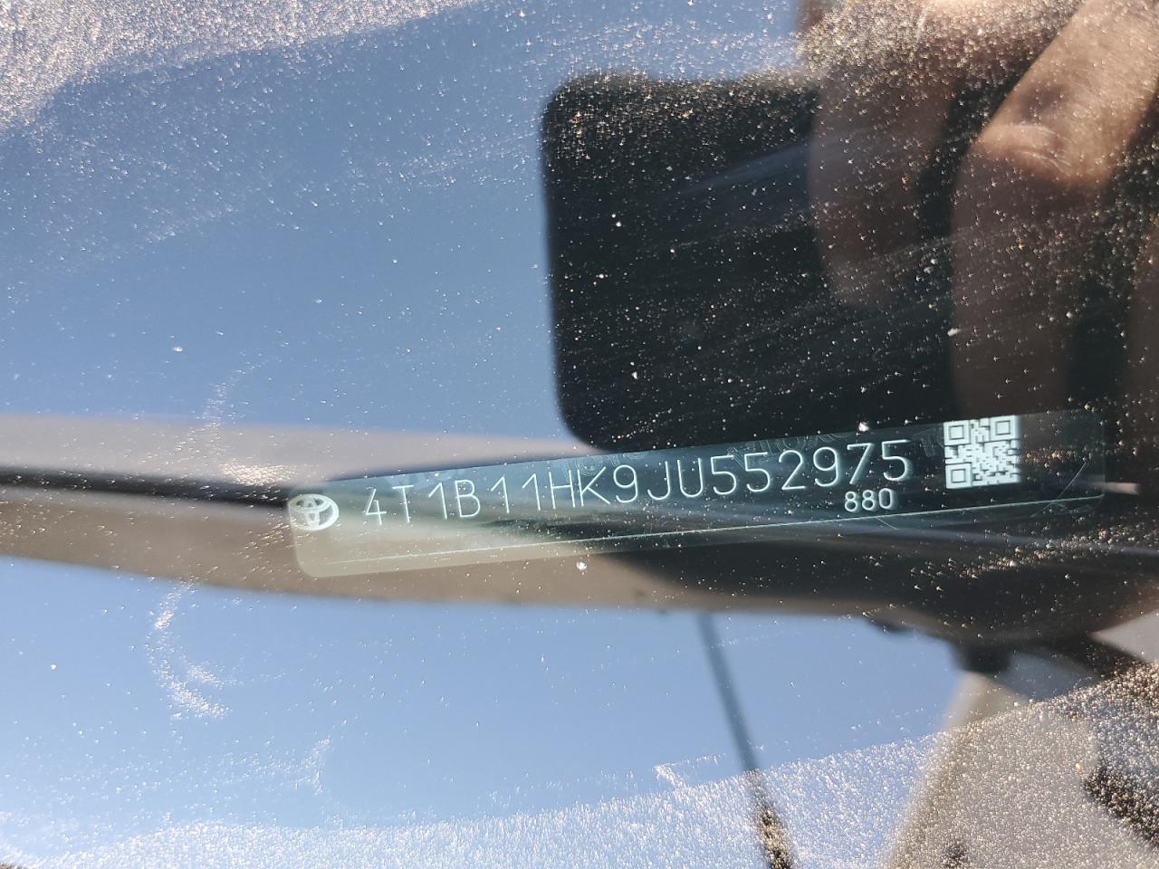 2018 Toyota Camry L VIN: 4T1B11HK9JU552975 Lot: 91491365