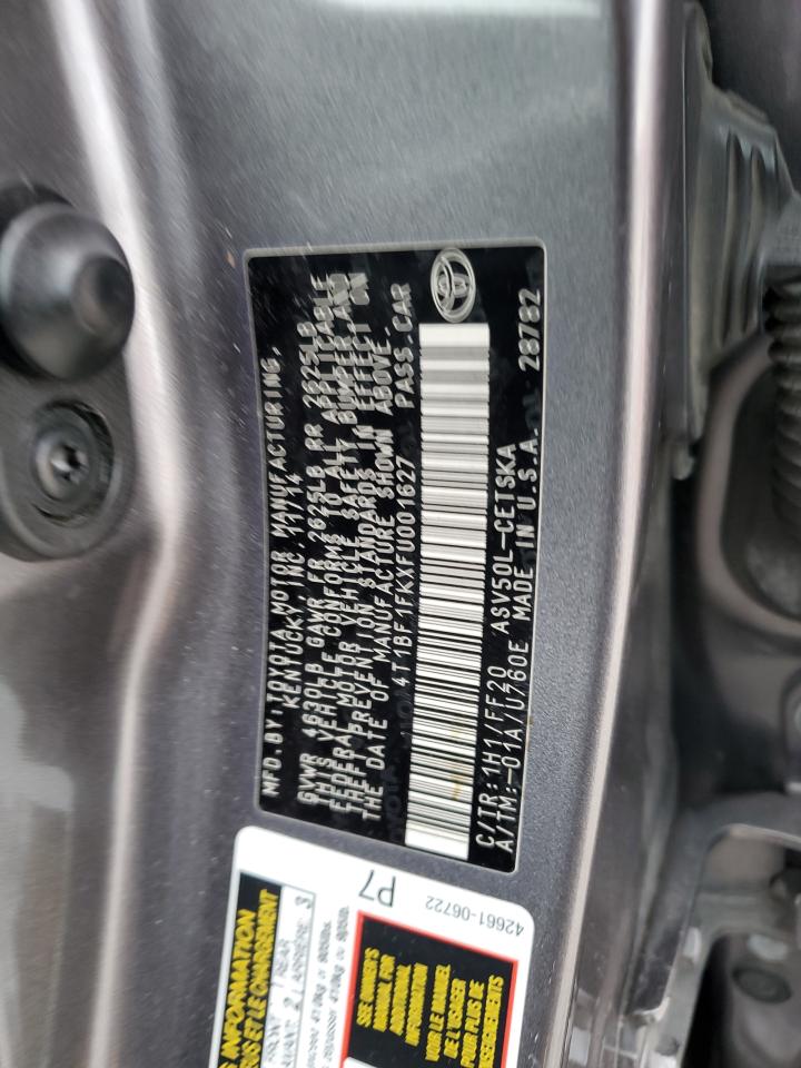 2015 Toyota Camry Le VIN: 4T1BF1FKXFU001627 Lot: 93047345