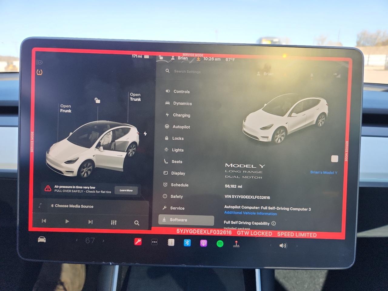 2020 Tesla Model Y VIN: 5YJYGDEEXLF032616 Lot: 92947645