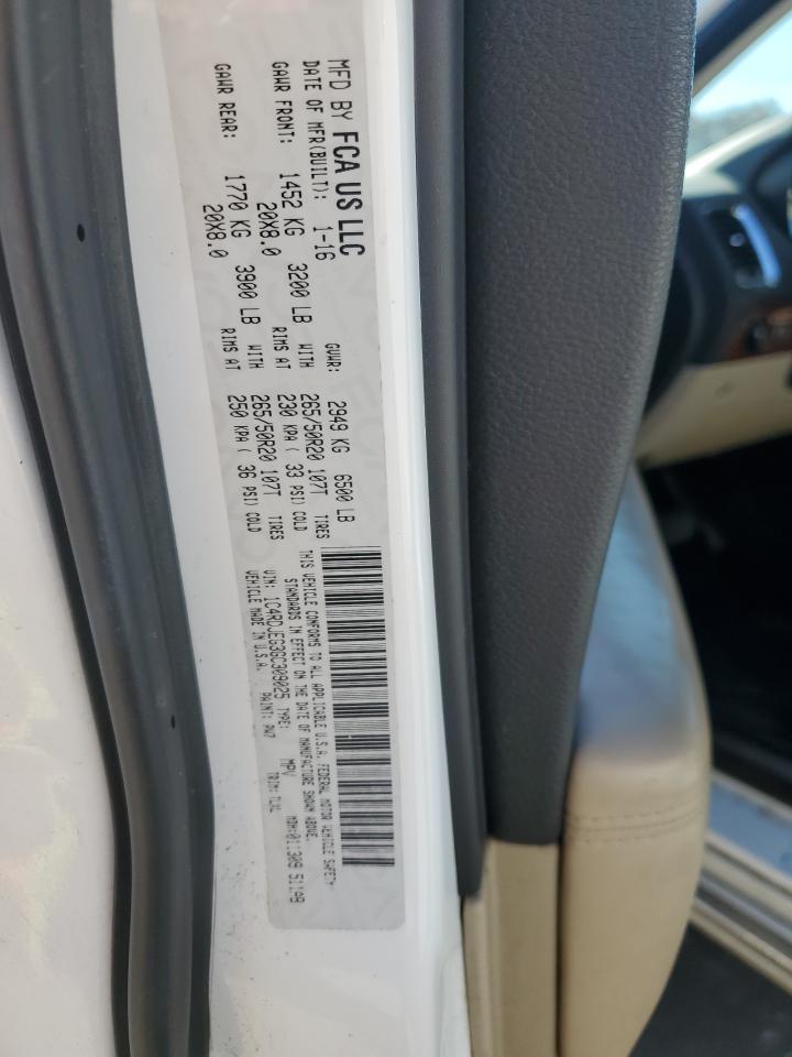 2016 Dodge Durango Citadel VIN: 1C4RDJEG3GC309025 Lot: 93079445