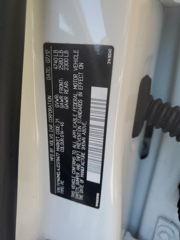 2018 Volvo V60 T5 Dynamic VIN: YV140MEL4J2378477 Lot: 93083755