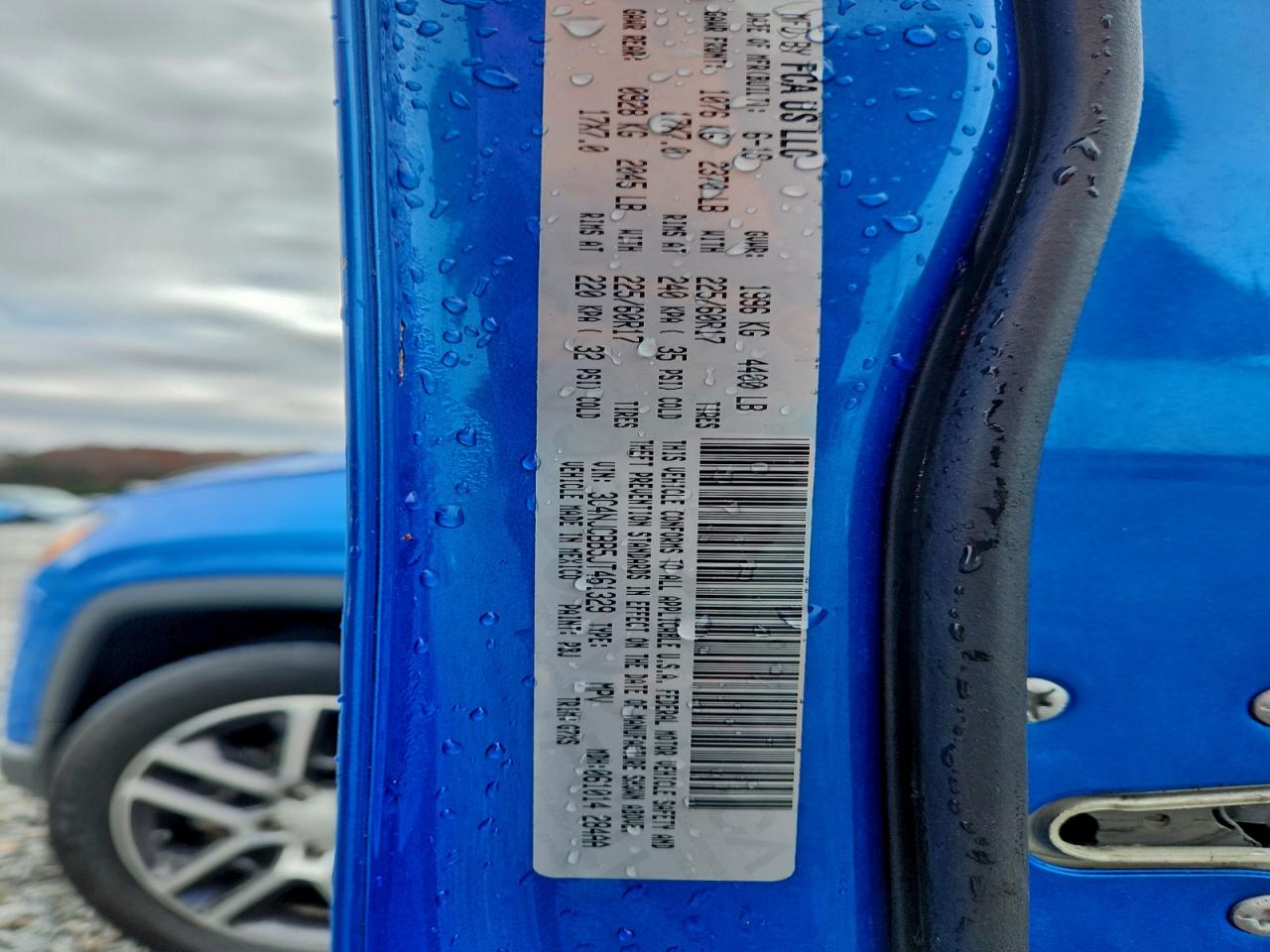 2018 Jeep Compass Latitude VIN: 3C4NJCBB5JT461329 Lot: 93370705