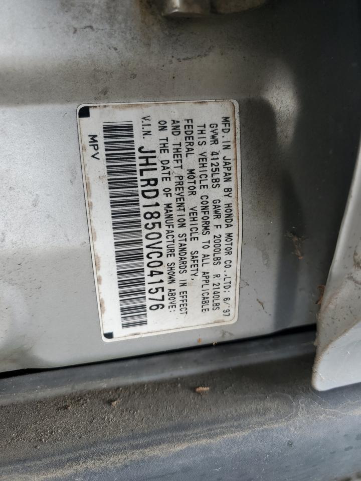 1997 Honda Cr-V Lx VIN: JHLRD1850VC041576 Lot: 90952935