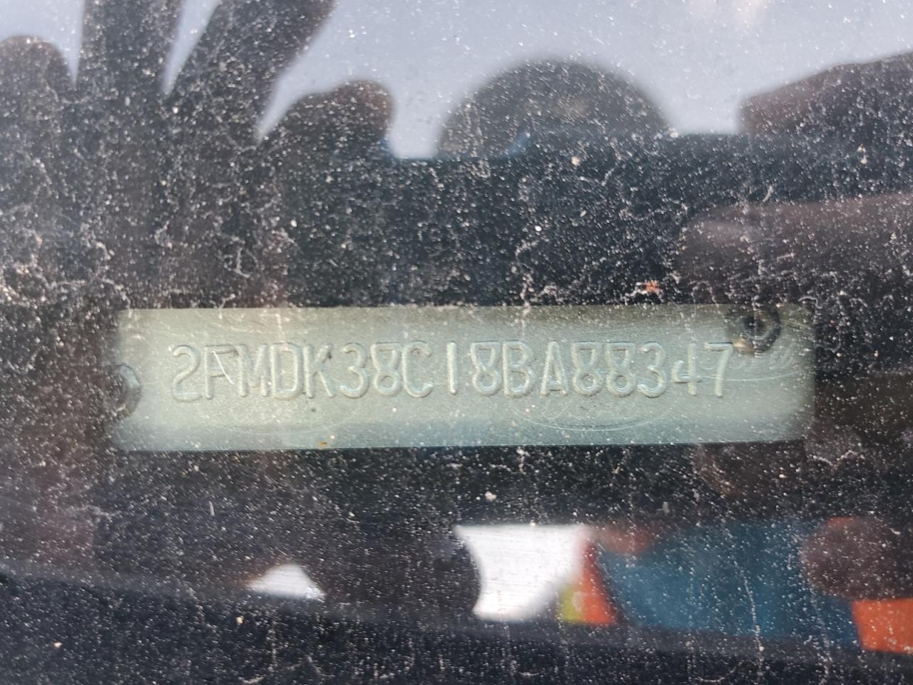 2008 Ford Edge Sel VIN: 2FMDK38C18BA88347 Lot: 92113755