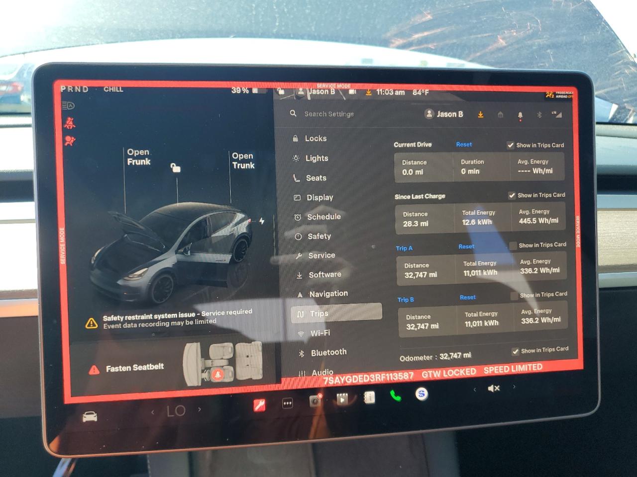 2024 Tesla Model Y VIN: 7SAYGDED3RF113587 Lot: 89726975