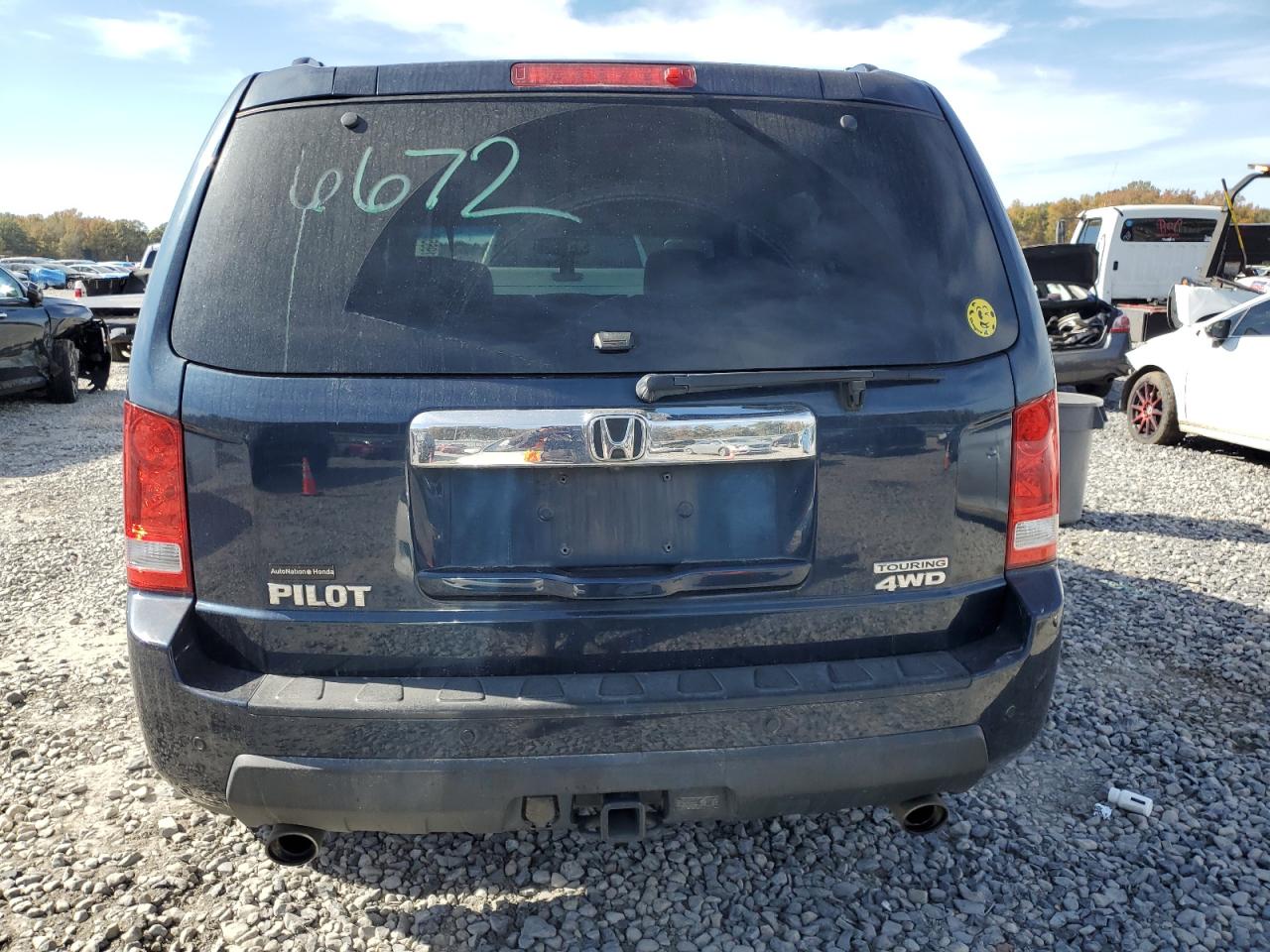 2011 Honda Pilot Touring VIN: 5FNYF4H97BB068229 Lot: 92261965