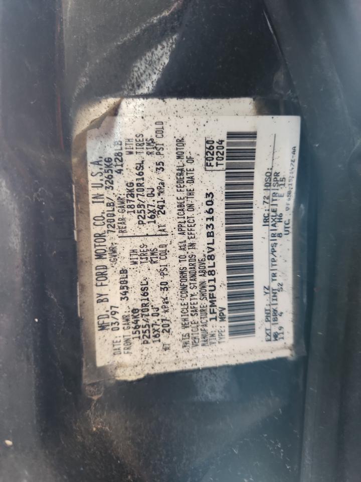 1997 Ford Expedition VIN: 1FMFU18L8VLB31603 Lot: 92768225