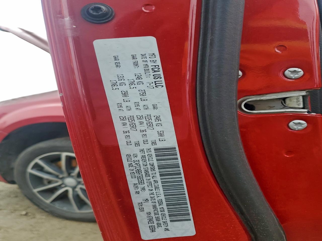 2017 Dodge Journey Se VIN: 3C4PDCAB6HT683583 Lot: 94441605