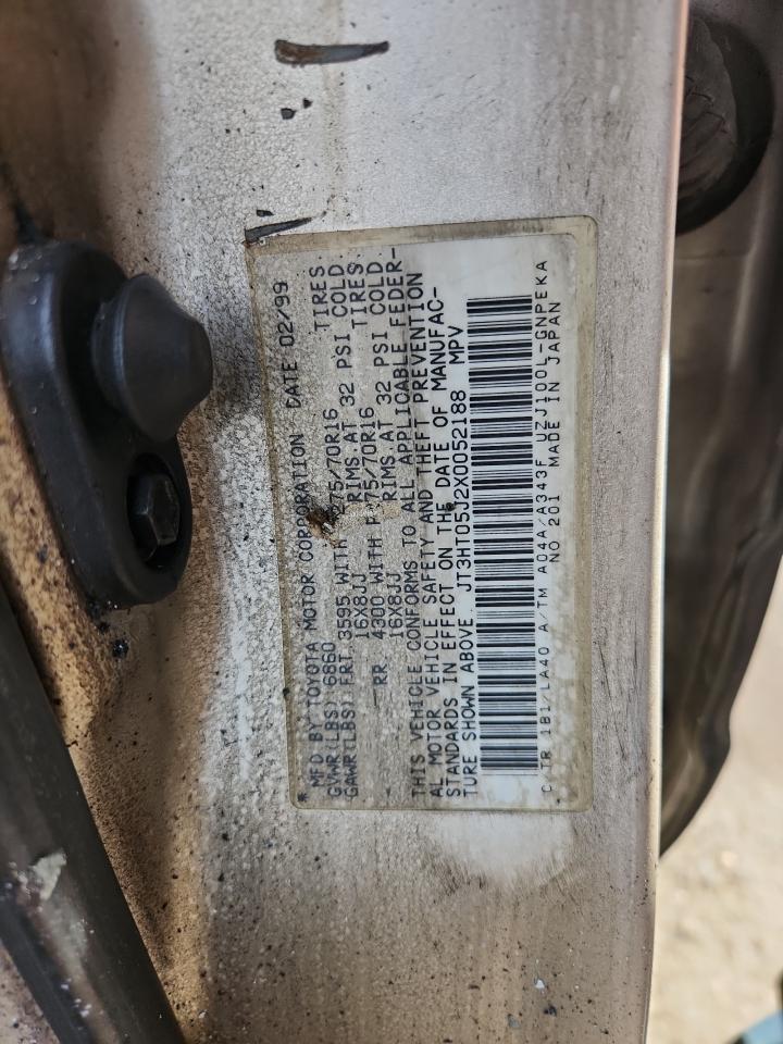 1999 Toyota Land Cruiser VIN: JT3HT05J2X0052188 Lot: 91703695