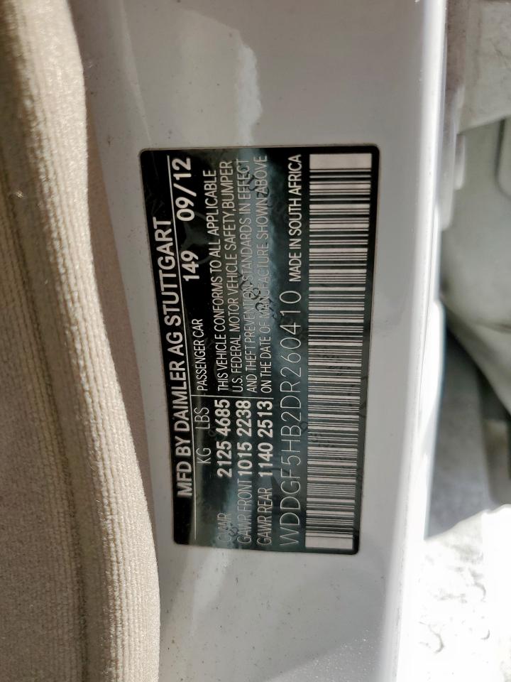 2013 Mercedes-Benz C 350 VIN: WDDGF5HB2DR260410 Lot: 91650585