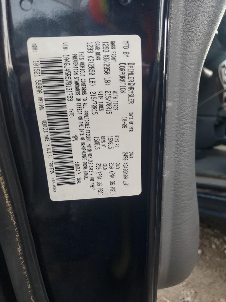 2007 Chrysler Town & Country Lx VIN: 1A4GJ45R97B131799 Lot: 91465275