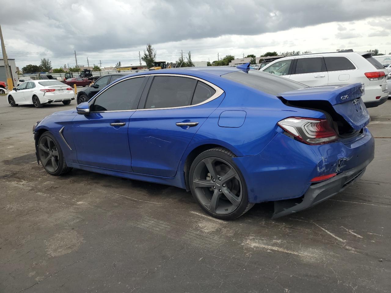 2019 Genesis G70 Prestige blue null gas KMTG44LA9KU031310 photo #3