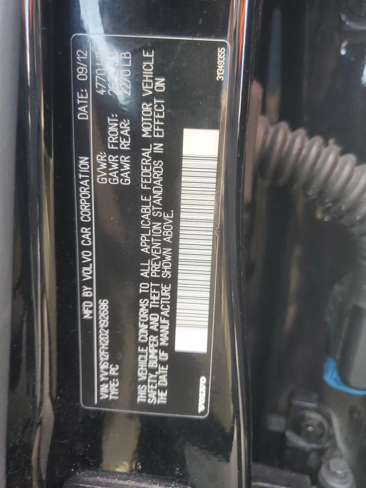 2013 Volvo S60 T5 VIN: YV1612FH2D2192686 Lot: 89811935