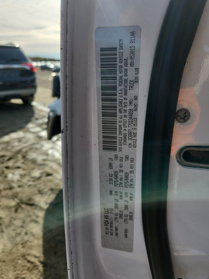 2016 Ram 1500 Slt VIN: 3C6RR7LT7GG344658 Lot: 91092995