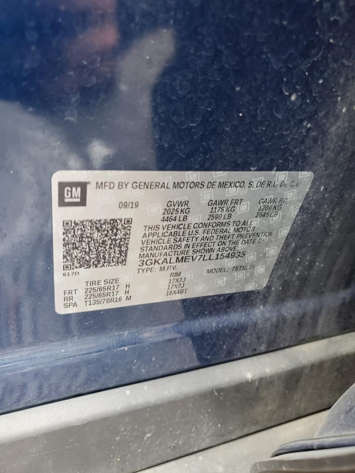 2020 GMC Terrain Sle VIN: 3GKALMEV7LL154935 Lot: 92523595