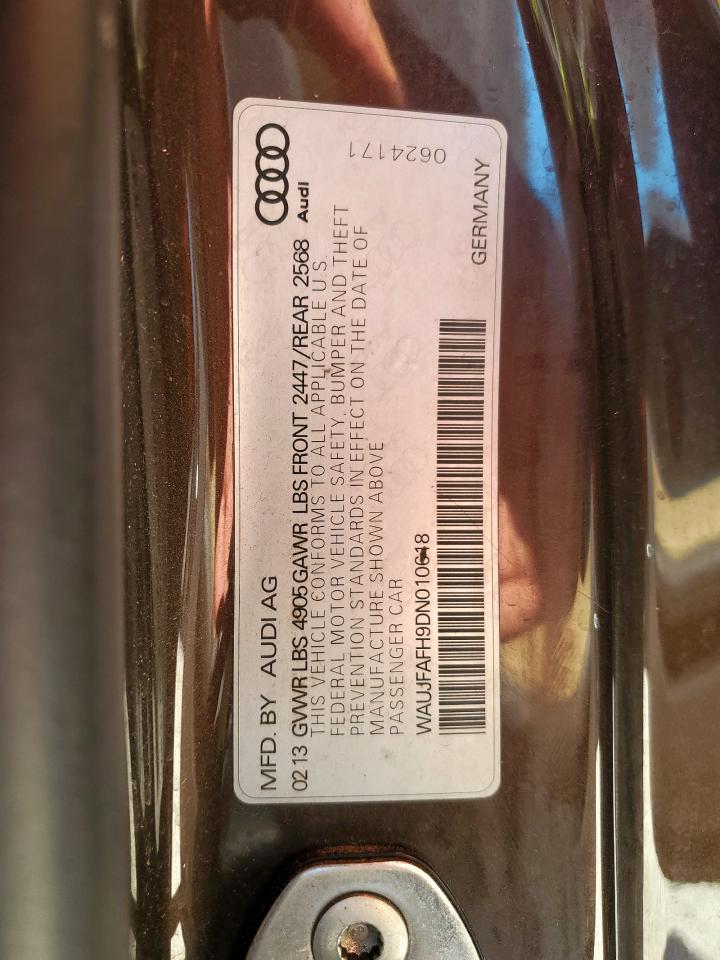 2013 Audi A5 Premium Plus VIN: WAUJFAFH9DN010618 Lot: 92003725
