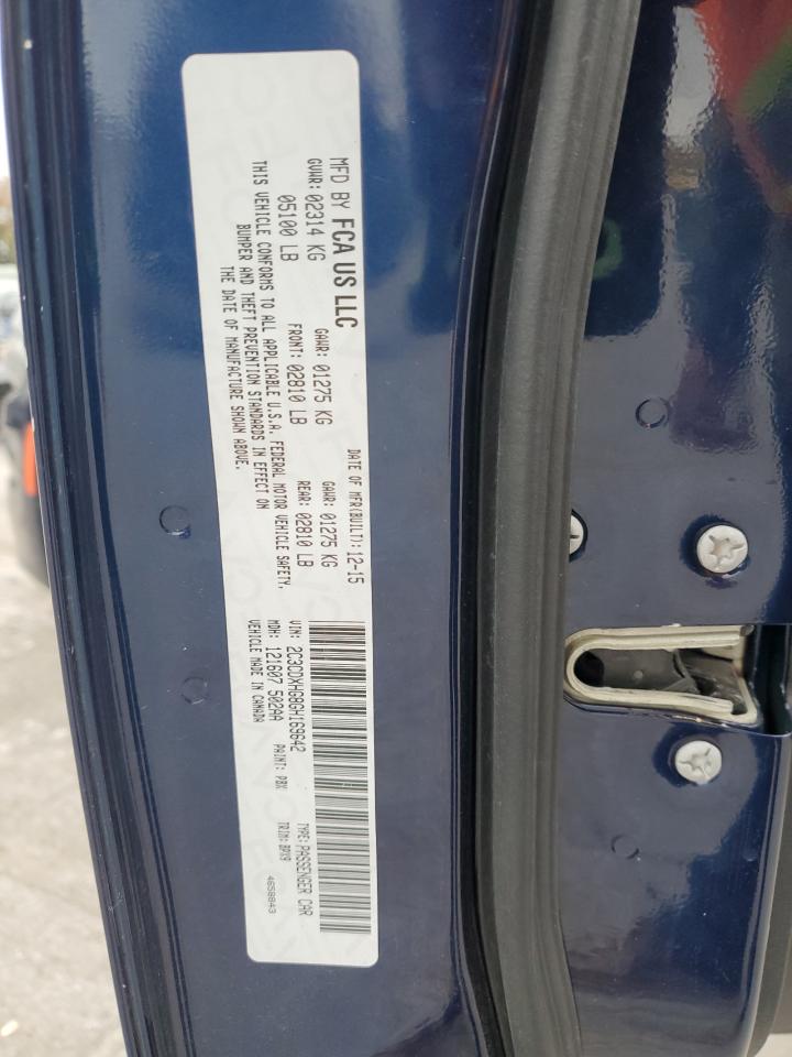 2016 Dodge Charger Sxt VIN: 2C3CDXHG8GH169642 Lot: 92266805