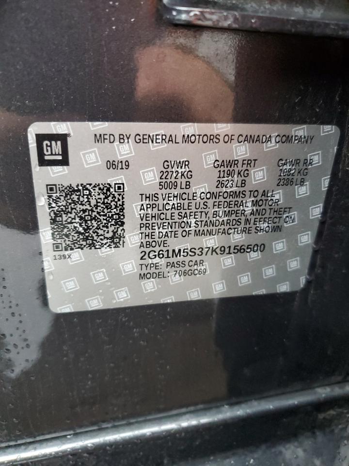 2019 Cadillac Xts Luxury VIN: 2G61M5S37K9156500 Lot: 93780785