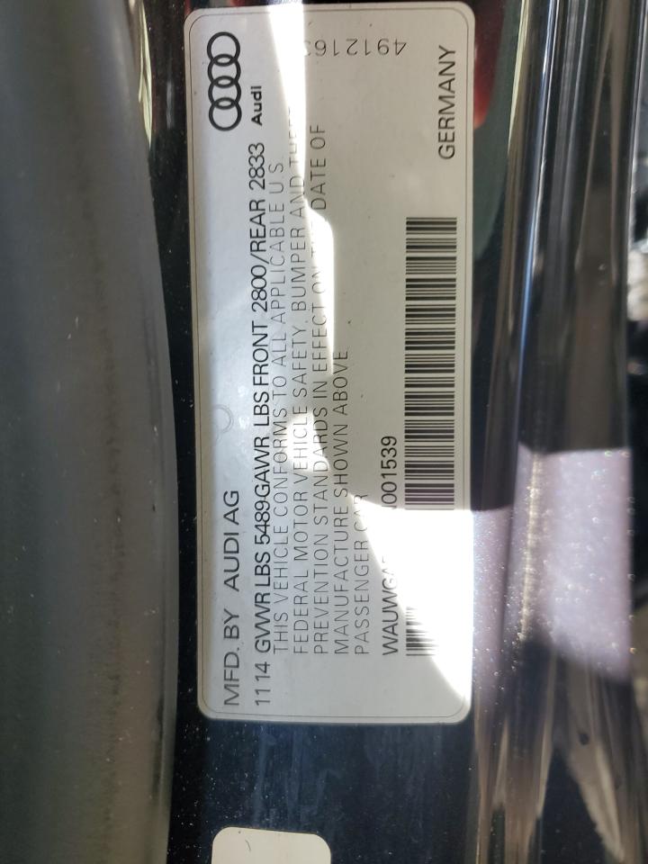 2016 Audi A7 Premium Plus VIN: WAUWGAFC7GN001539 Lot: 91375685