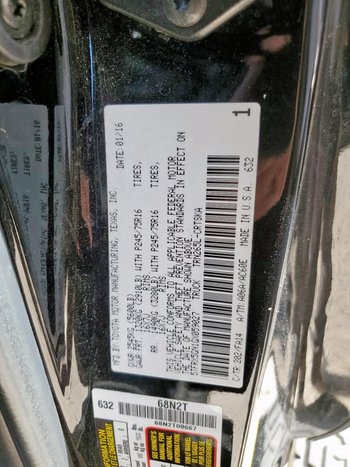 2016 Toyota Tacoma Access Cab VIN: 5TFRX5GN1GX059027 Lot: 92702265