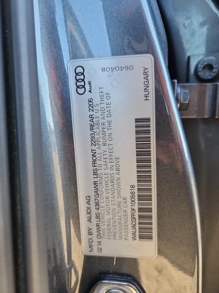 2015 Audi A3 Premium VIN: WAUACGFF0F1005618 Lot: 93490505