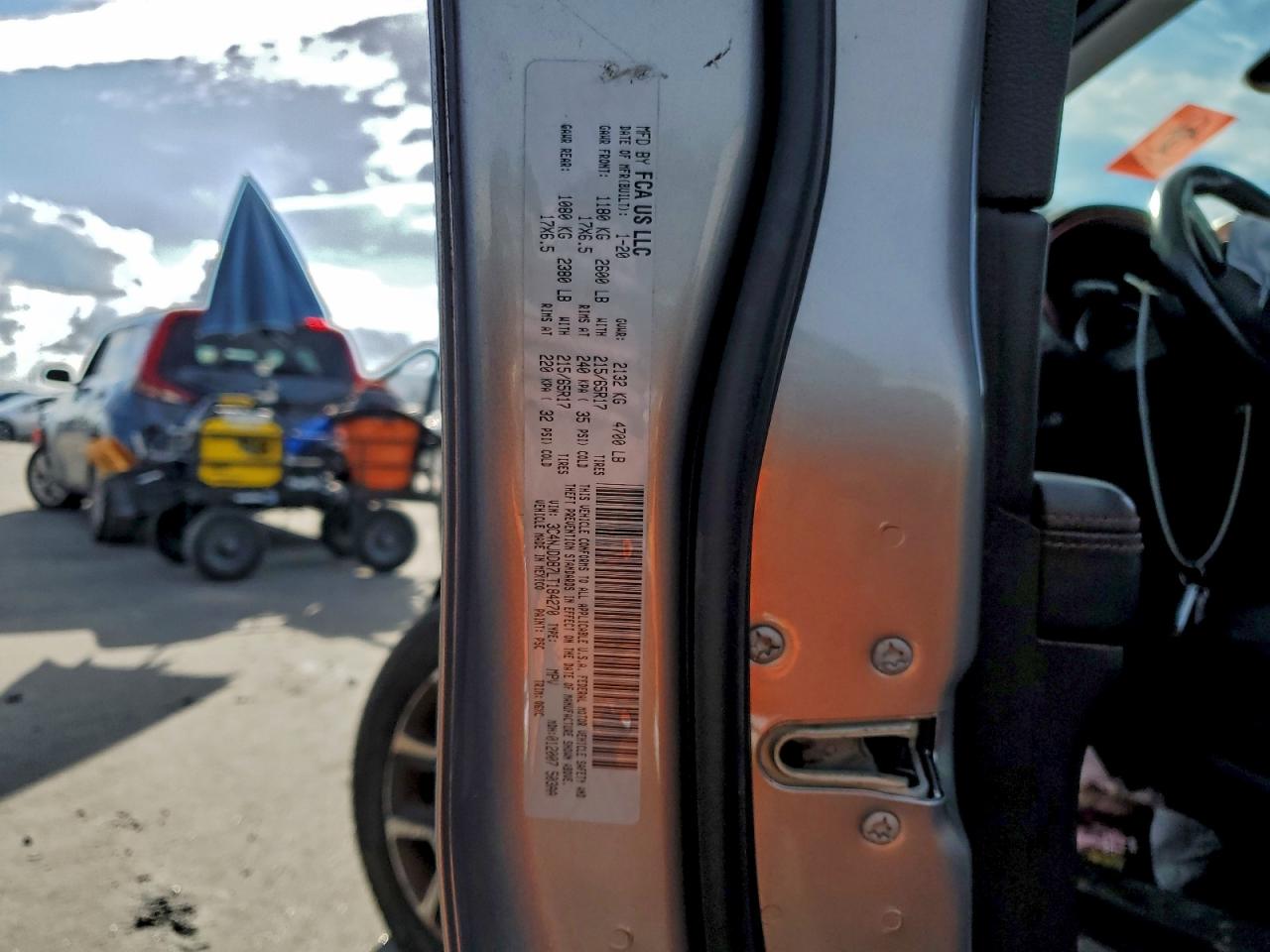 2020 Jeep Compass Trailhawk VIN: 3C4NJDDB7LT184270 Lot: 94398475