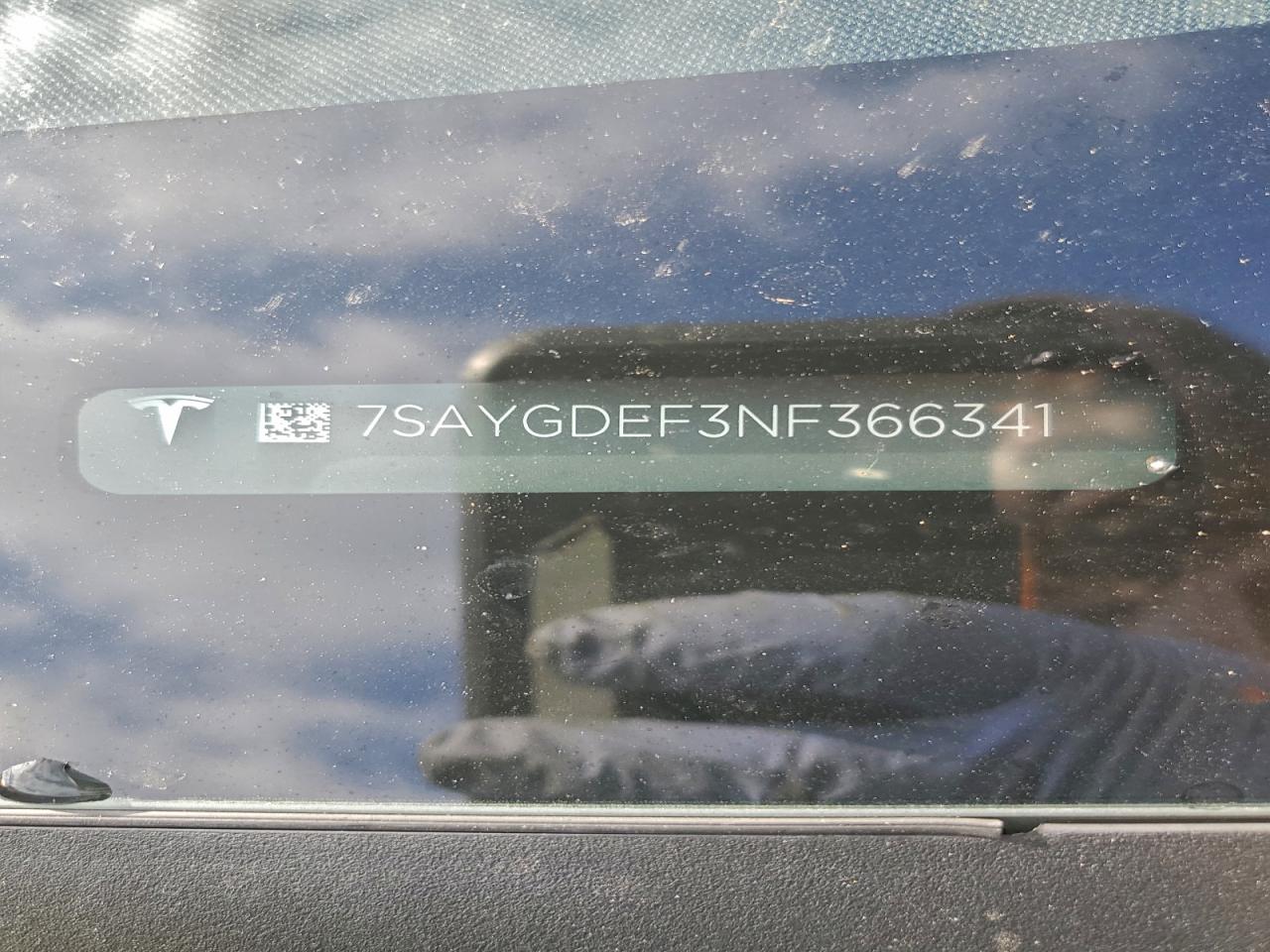 2022 Tesla Model Y VIN: 7SAYGDEF3NF366341 Lot: 94702815