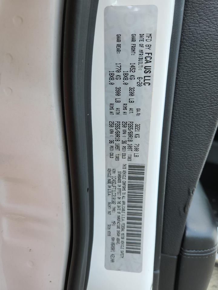 2020 Dodge Durango Ssv VIN: 1C4SDJFT1LC310102 Lot: 93647055