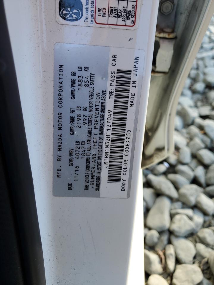 2017 Mazda 3 Grand Touring VIN: JM1BN1M32H1127049 Lot: 91533385