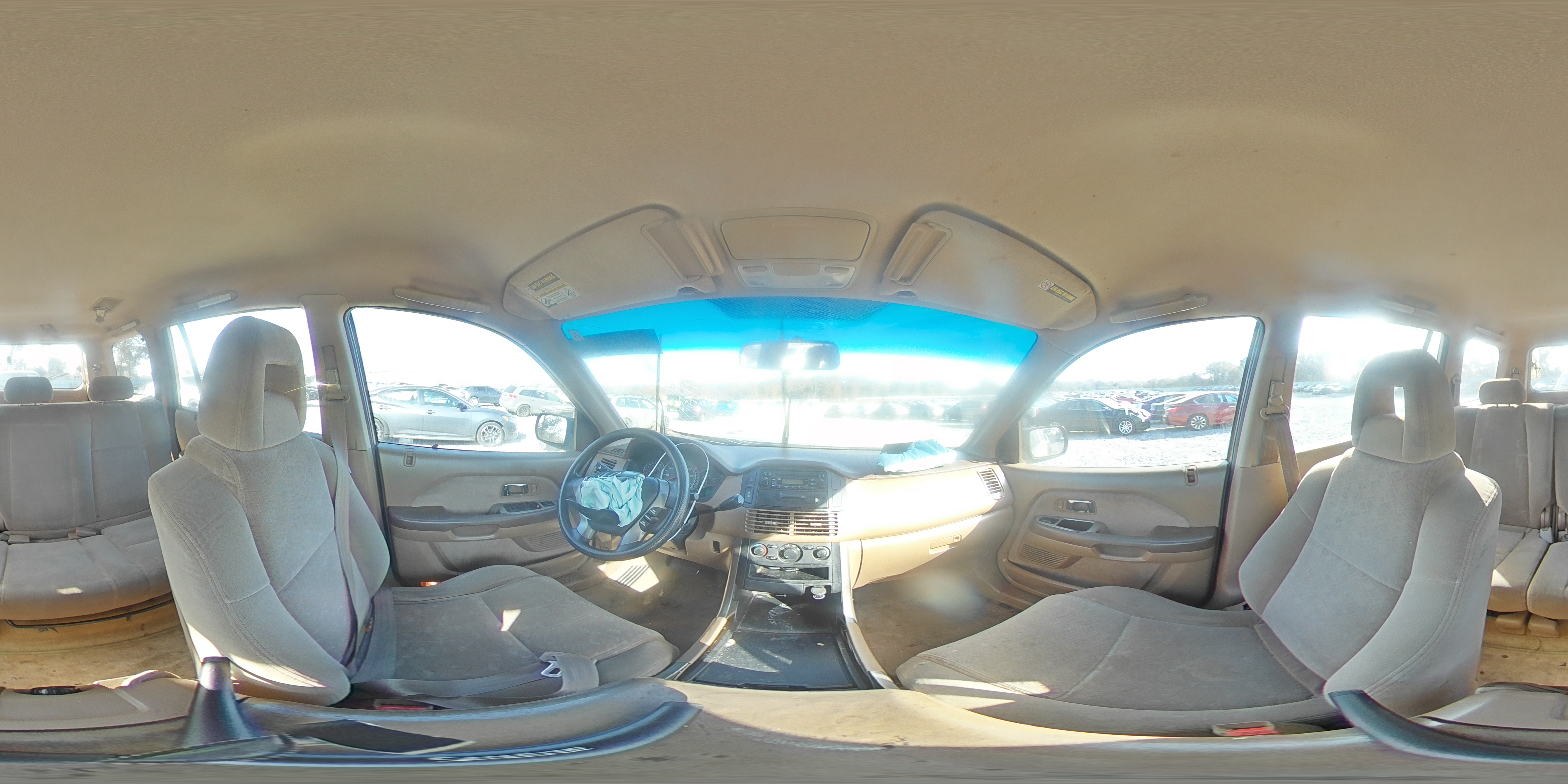 2004 Honda Pilot Lx VIN: 2HKYF181X4H605141 Lot: 93932195