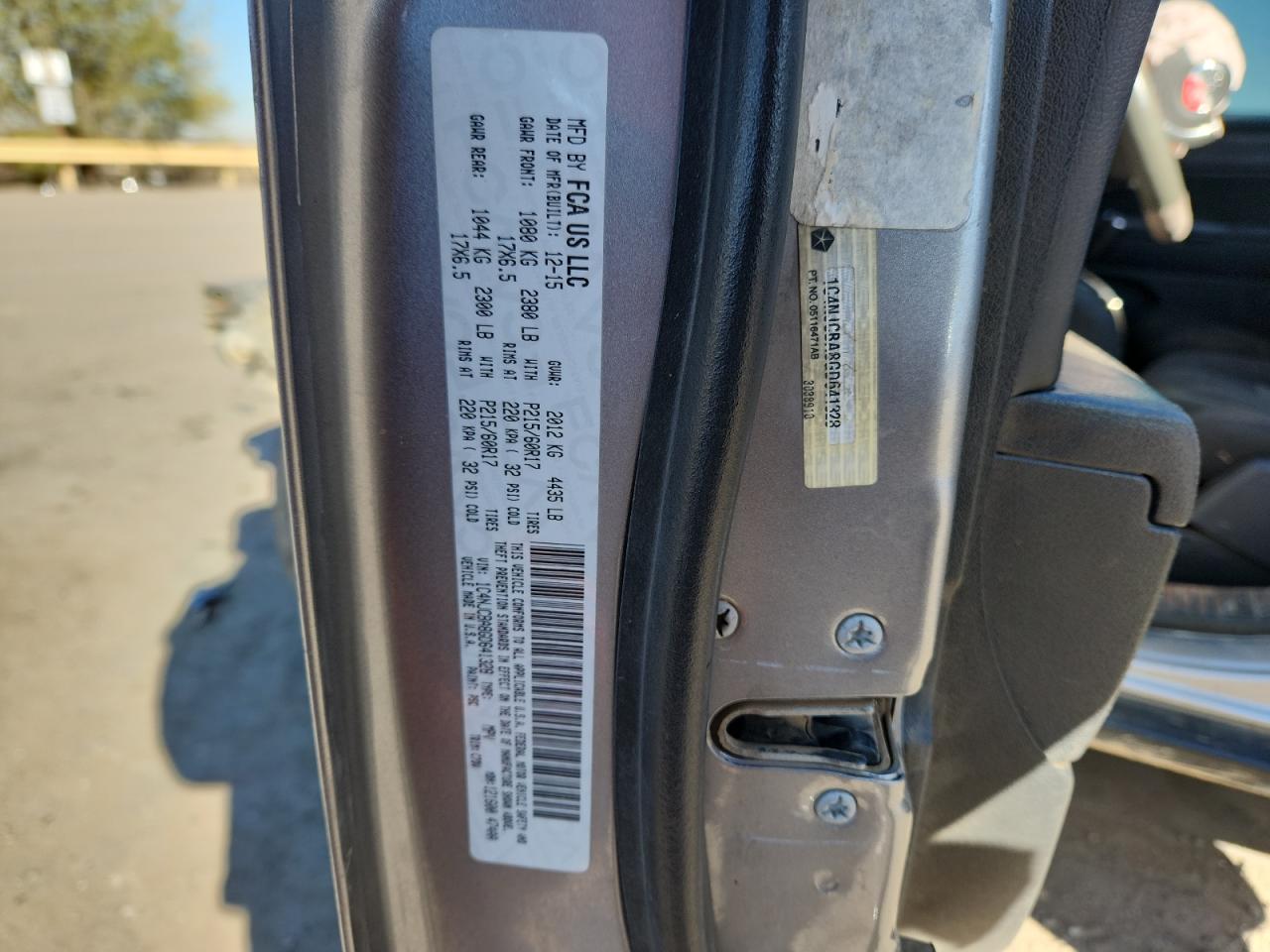 2016 Jeep Compass Sport VIN: 1C4NJCBA8GD641328 Lot: 91517575