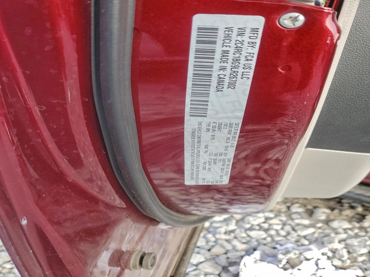 2020 Chrysler Pacifica Touring L VIN: 2C4RC1BG9LR267002 Lot: 93706035