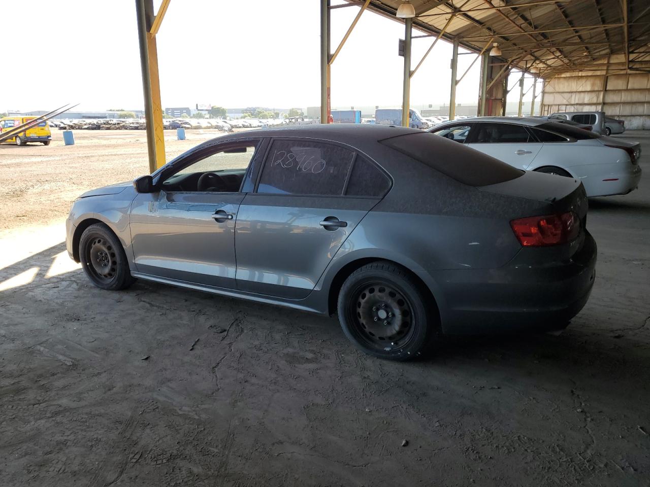 2014 Volkswagen Jetta Base grey sedan gas 3VW2K7AJ1EM305561 photo #3