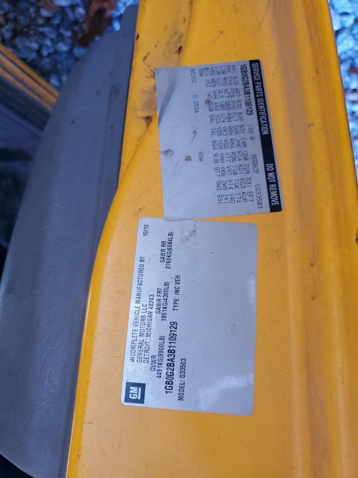 2011 Collins Bantam G3500 - School Bus VIN: 1GB0G2BA3B1109129 Lot: 87096055