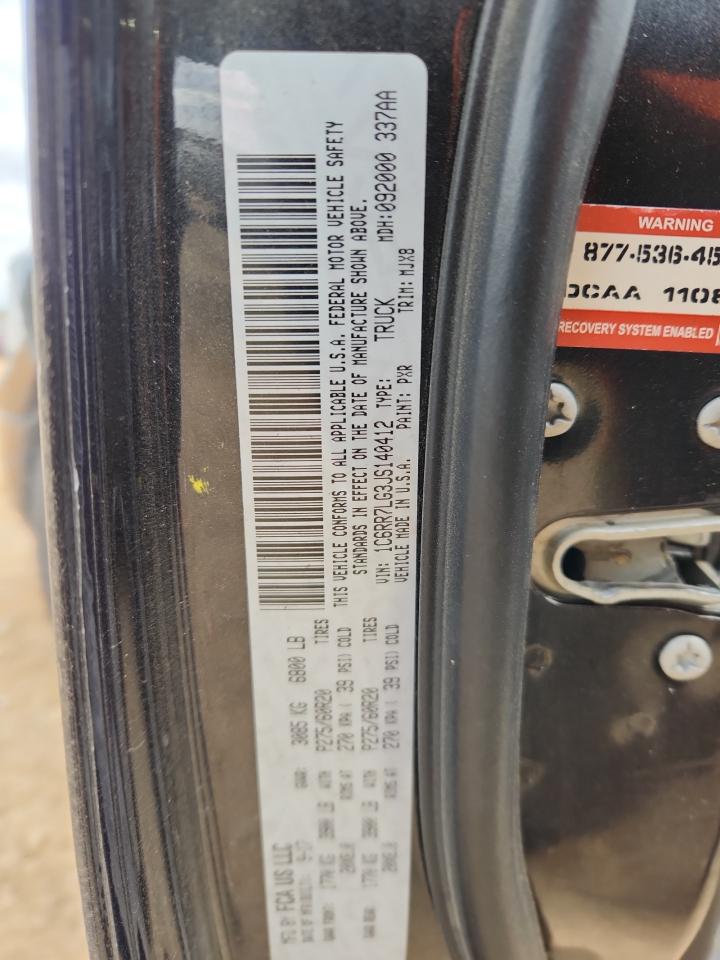 2018 Ram 1500 Slt VIN: 1C6RR7LG3JS140412 Lot: 91728465