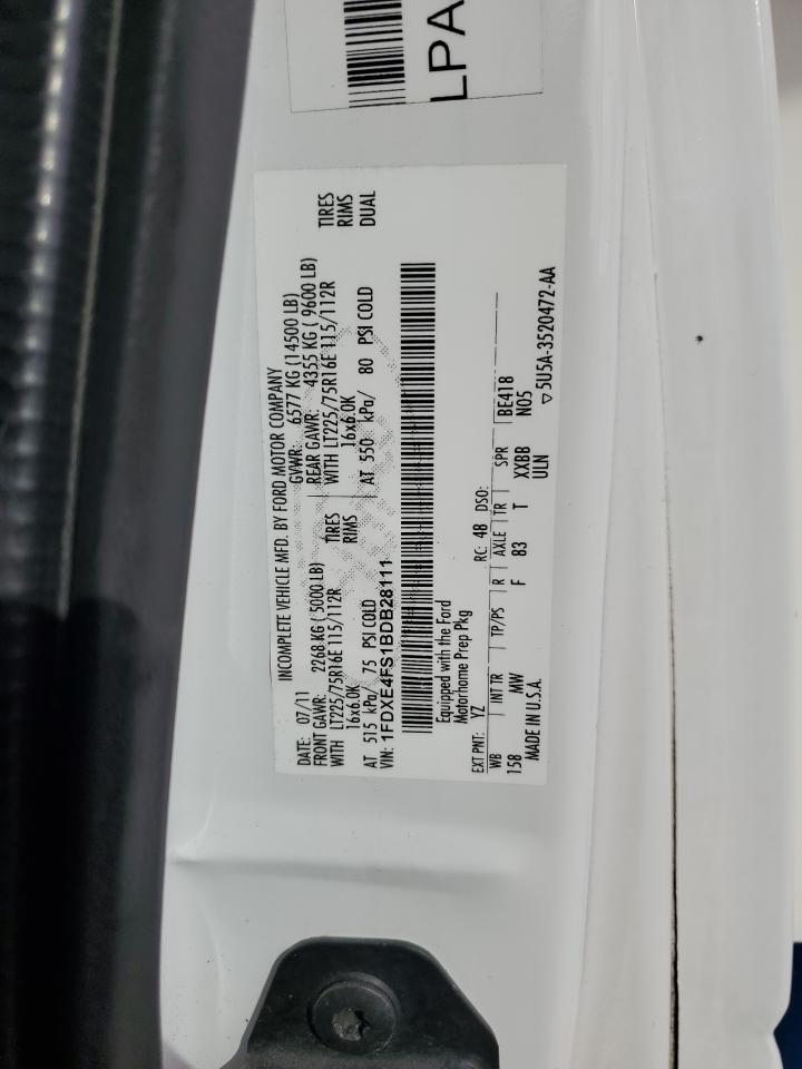 2013 Coachmen Leprechaun - Camper VIN: 1FDXE4FS1BDB28111 Lot: 90855495