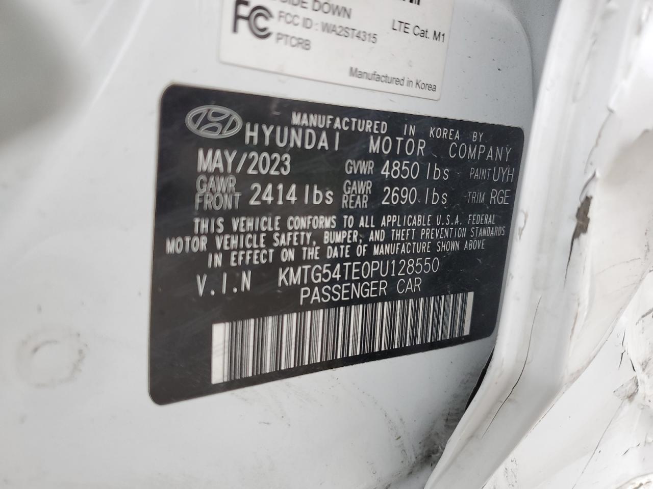 2023 Genesis G70 Base VIN: KMTG54TE0PU128550 Lot: 93296195