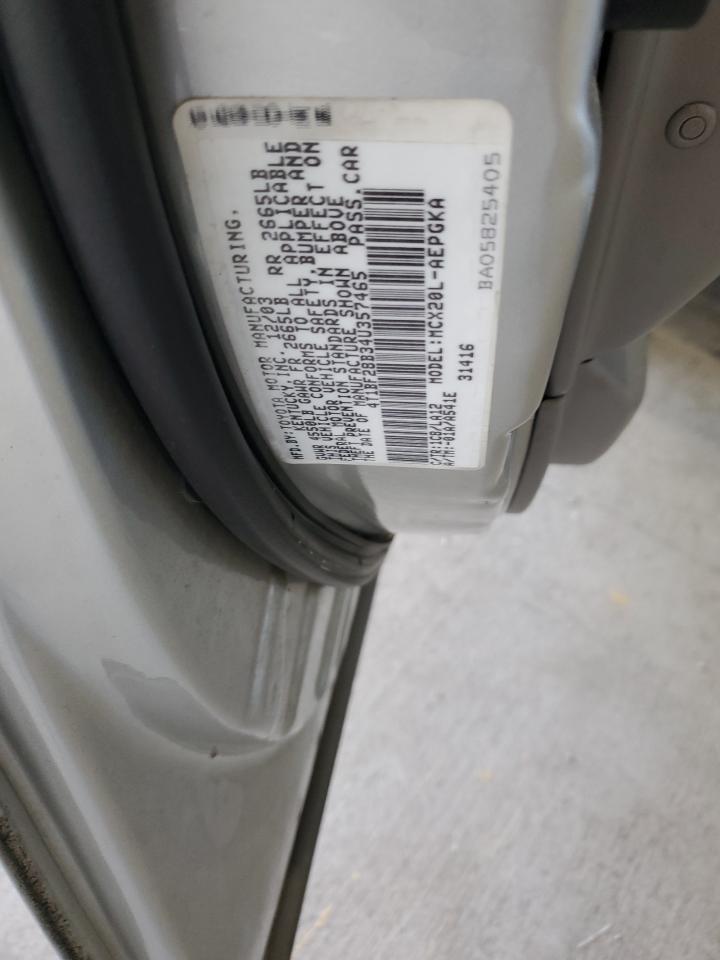 2004 Toyota Avalon Xl VIN: 4T1BF28B34U357465 Lot: 92916665