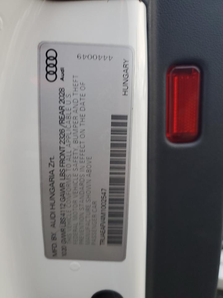 2021 Audi Tt VIN: TRUAEAFV4M1002547 Lot: 93693765