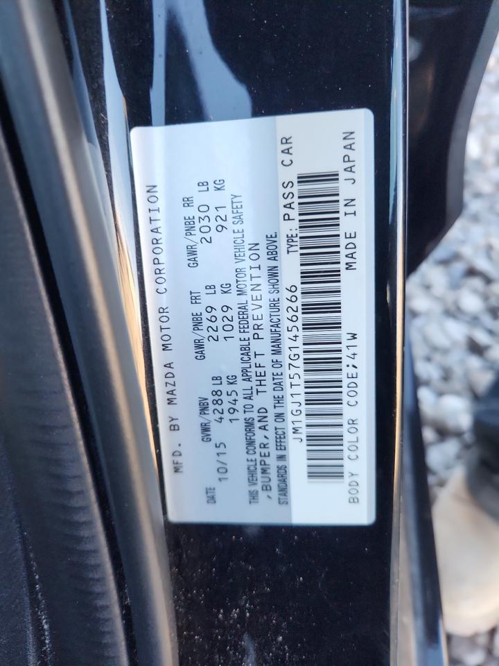 2016 Mazda 6 Touring VIN: JM1GJ1T57G1456266 Lot: 92231695