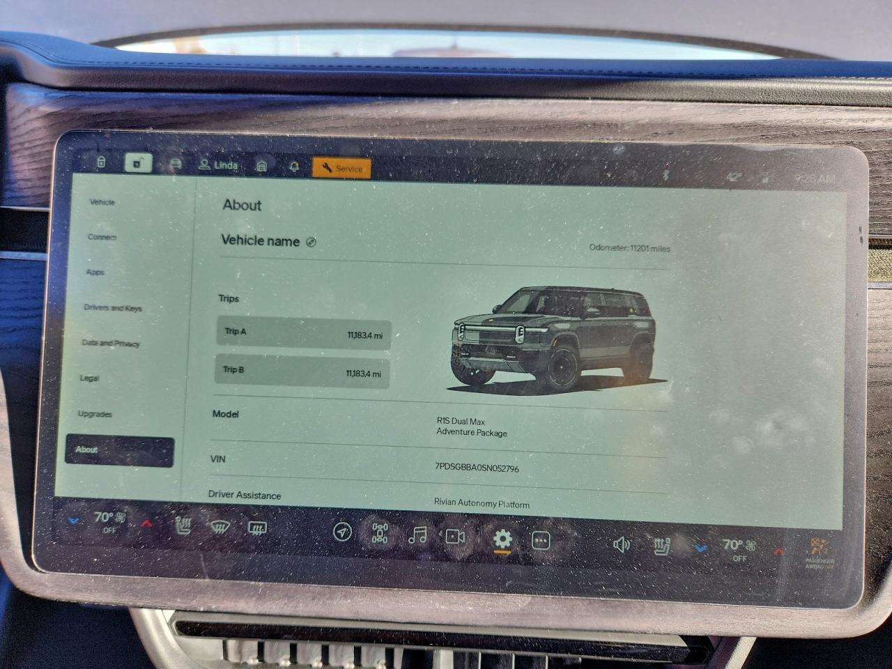 2025 Rivian R1S Adventure VIN: 7PDSGBBA0SN052796 Lot: 94027635