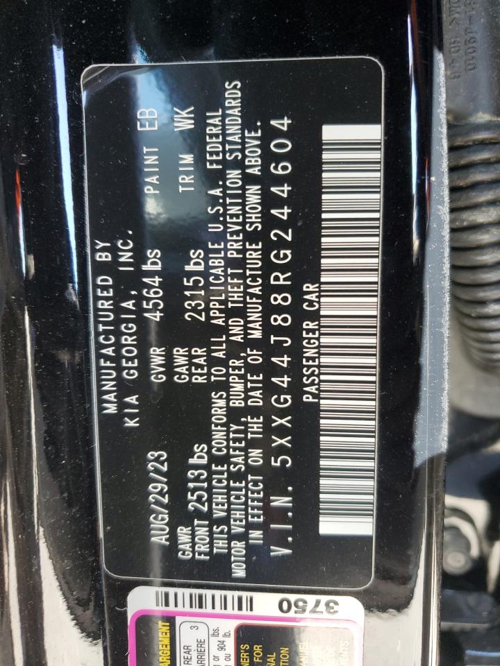 2024 Kia K5 Gt VIN: 5XXG44J88RG244604 Lot: 92182935