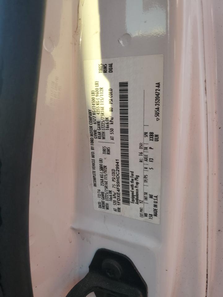 2017 Ford Econoline - Trucks Ambulance VIN: 1FDXE4FS9HDC29941 Lot: 69775085