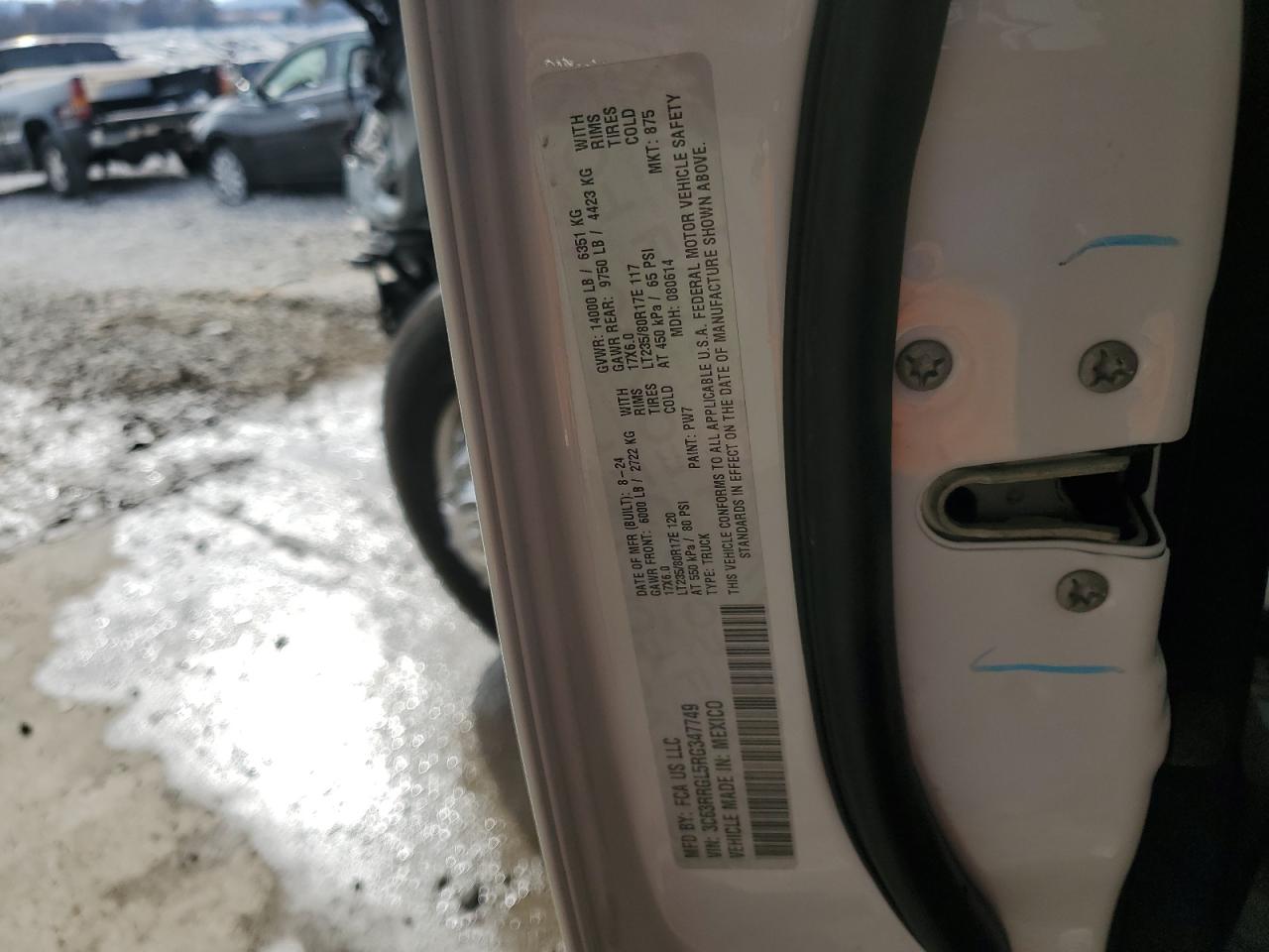 2024 Ram 3500 Tradesman VIN: 3C63RRGL5RG347749 Lot: 92503865