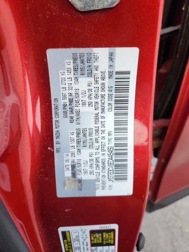 2014 Mazda Cx-9 Touring VIN: JM3TB3CV8E0445469 Lot: 92513115